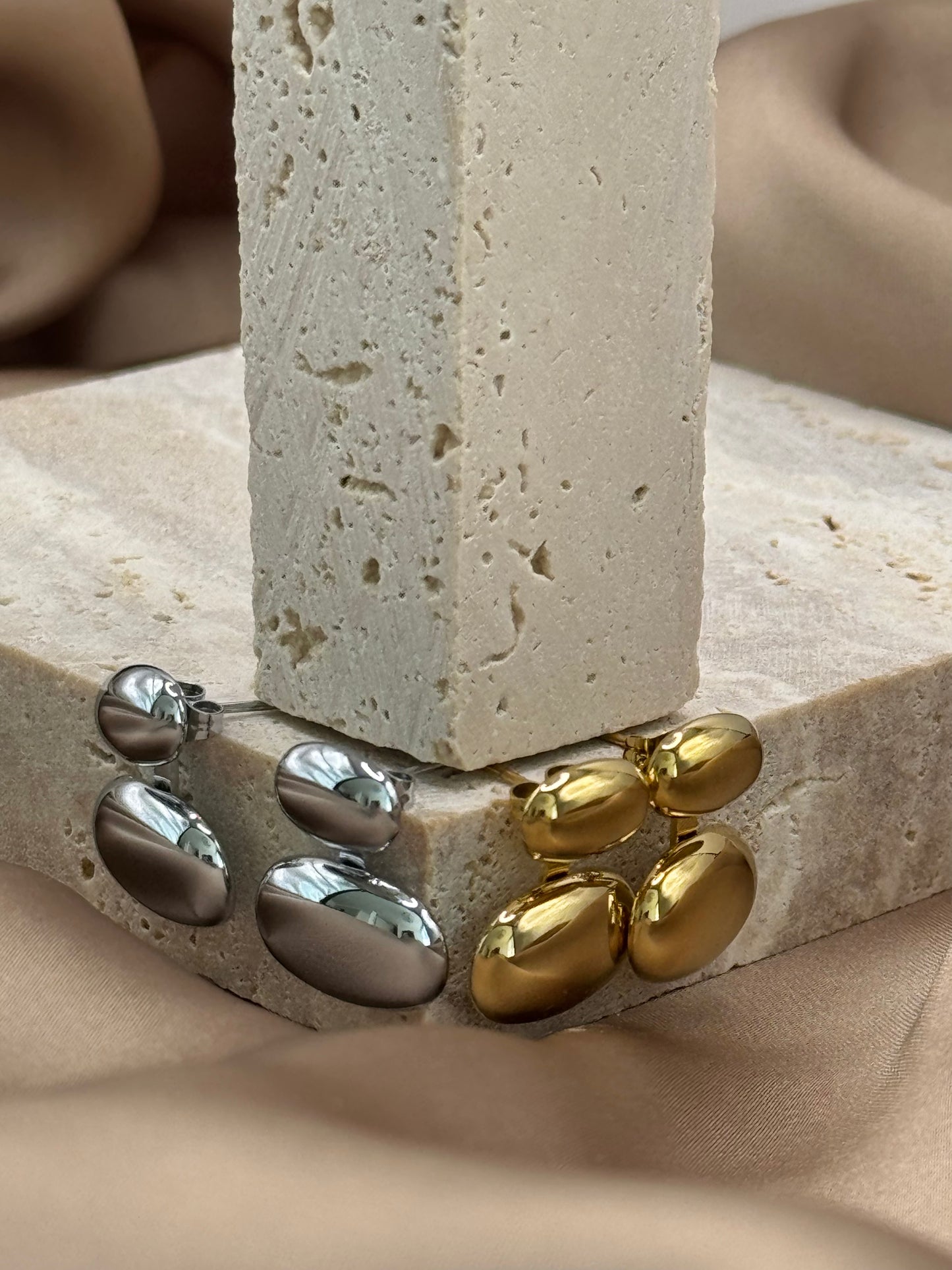 Aretes colgantes Pierre plata