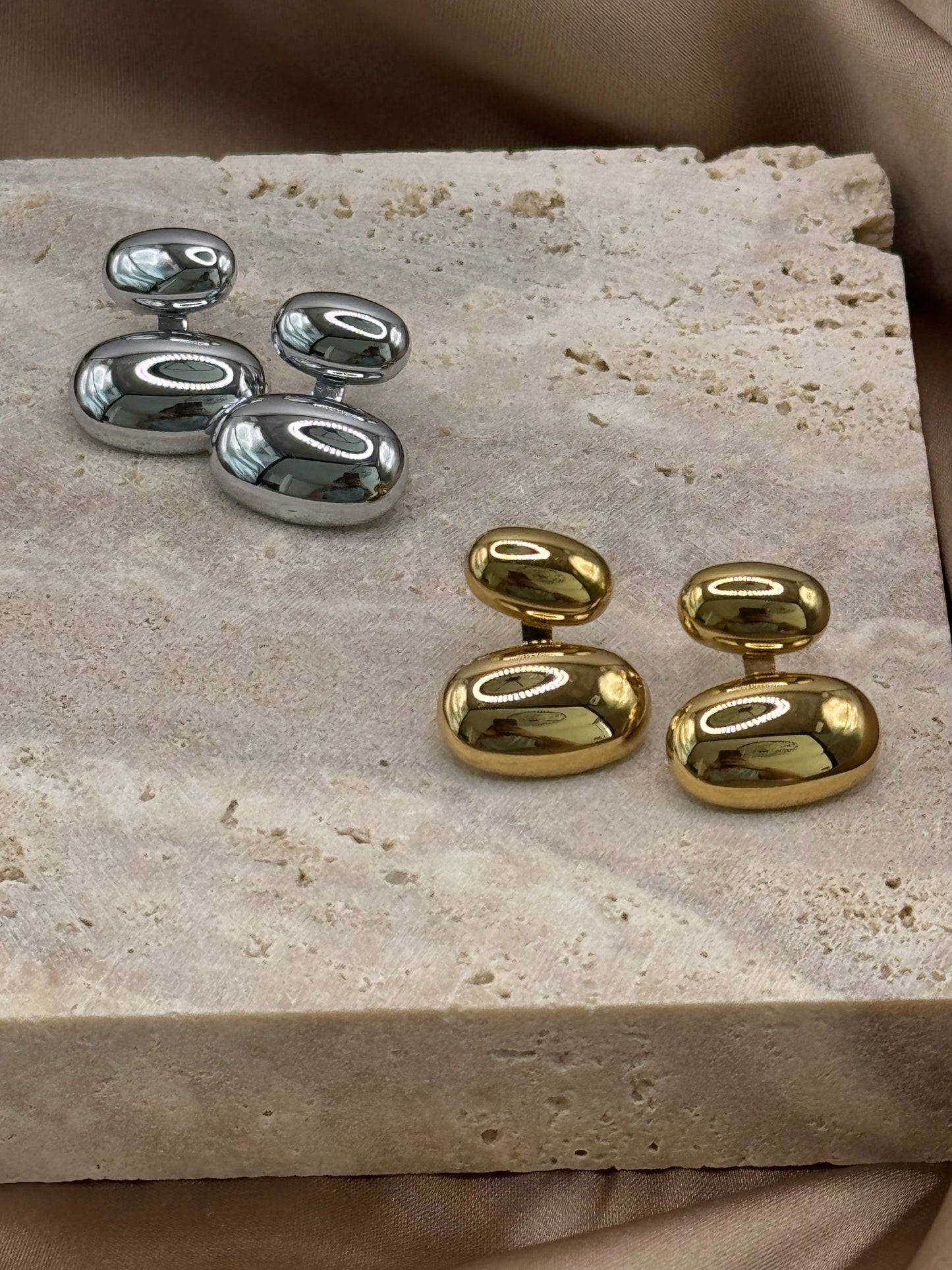Aretes colgantes Pierre plata