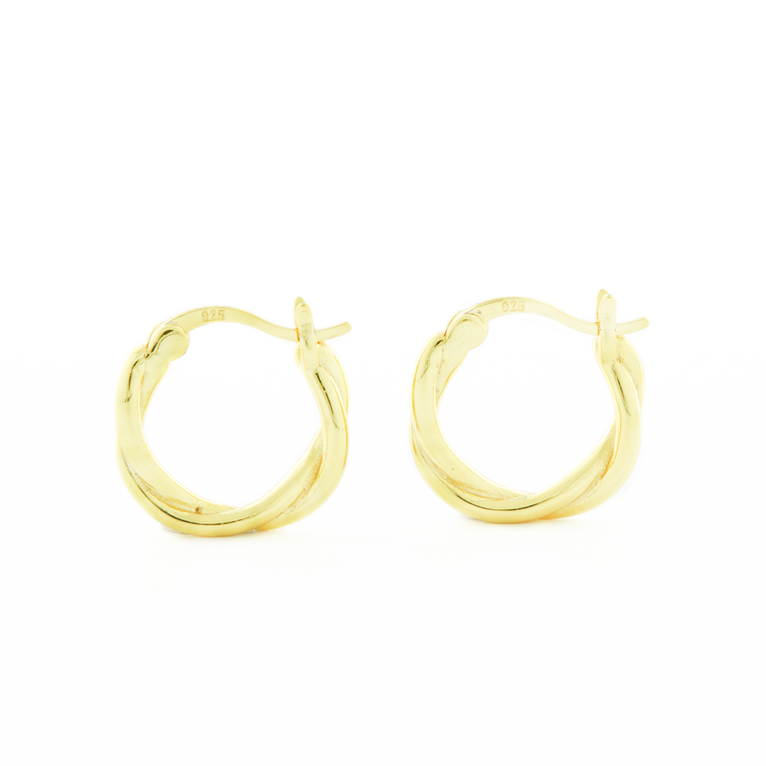 Aretes Huggies Hadid Oro