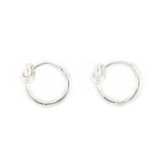 Aretes Huggies Yoko Plata