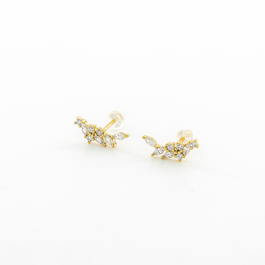 Aretes broqueles Ivy Oro