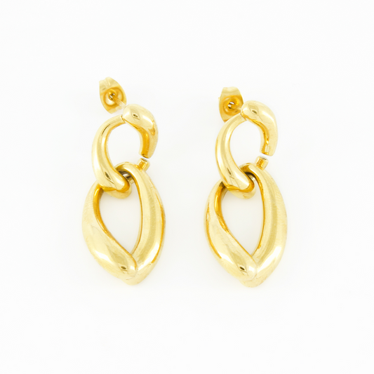 Aretes colgantes María Oro